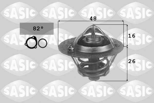 3306025 SASIC Термостат, охлаждающая жидкость (фото 1)