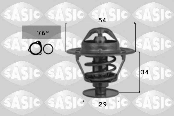 3306040 SASIC Термостат, охлаждающая жидкость (фото 1)