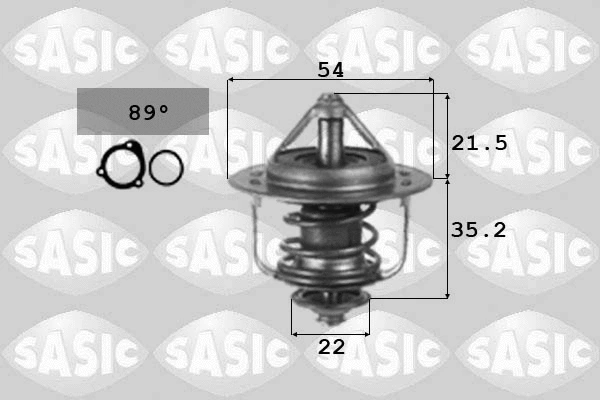 3306045 SASIC Термостат, охлаждающая жидкость (фото 1)