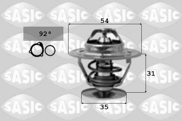 3306067 SASIC Термостат, охлаждающая жидкость (фото 1)