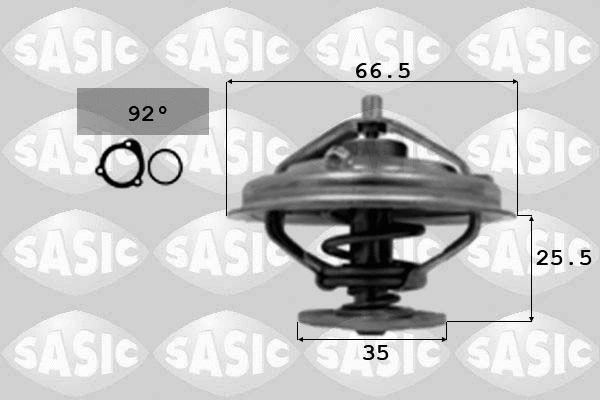 3306075 SASIC Термостат, охлаждающая жидкость (фото 1)