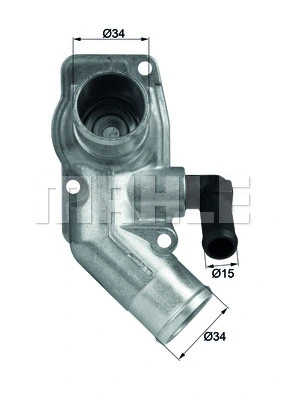 TI 43 92D KNECHT/MAHLE Термостат, охлаждающая жидкость (фото 1)