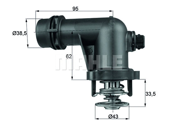 TM 15 105 AP KNECHT/MAHLE Термостат, охлаждающая жидкость (фото 1)