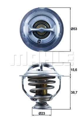 TX 123 95D KNECHT/MAHLE Термостат, охлаждающая жидкость (фото 1)