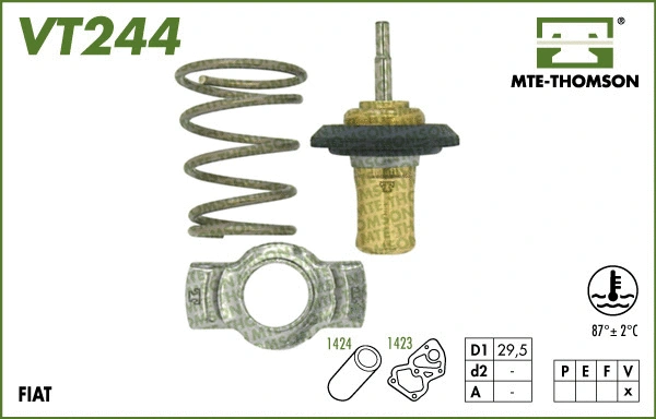 VT244.87 MTE-THOMSON Термостат, охлаждающая жидкость (фото 1)