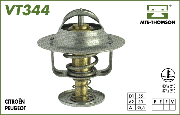 VT344.83 MTE-THOMSON Термостат, охлаждающая жидкость (фото 1)
