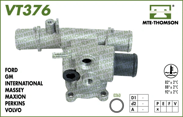 VT376.88 MTE-THOMSON Термостат, охлаждающая жидкость (фото 1)