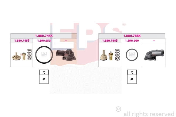 1.879.956KK EPS Термостат, охлаждающая жидкость (фото 1)