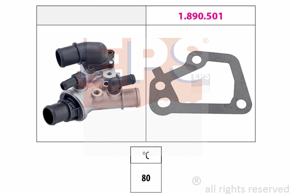 1.880.102 EPS Термостат, охлаждающая жидкость (фото 1)