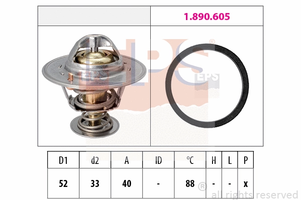1.880.537 EPS Термостат, охлаждающая жидкость (фото 1)