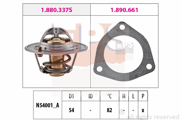 1.880.644 EPS Термостат, охлаждающая жидкость (фото 1)