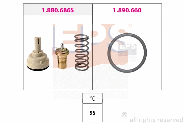 1.880.686 EPS Термостат, охлаждающая жидкость (фото 1)
