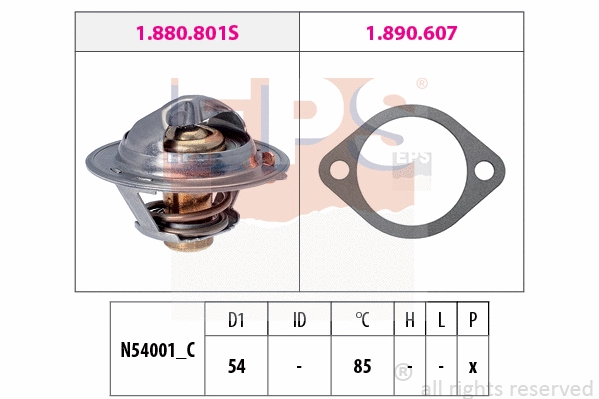 1.880.801 EPS Термостат, охлаждающая жидкость (фото 1)