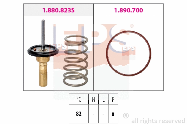 1.880.823 EPS Термостат, охлаждающая жидкость (фото 1)