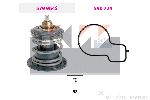 579 964 KW Термостат, охлаждающая жидкость (фото 1)