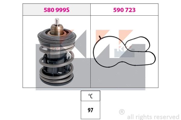 580 999 KW Термостат, охлаждающая жидкость (фото 1)
