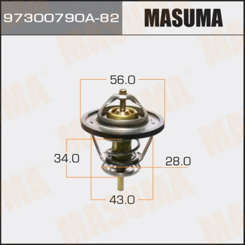 97300790A-82 MASUMA Термостат, охлаждающая жидкость (фото 1)