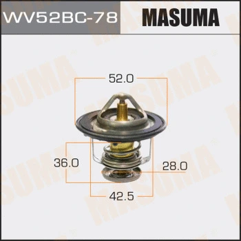 WV52BC-78 MASUMA Термостат, охлаждающая жидкость (фото 1)