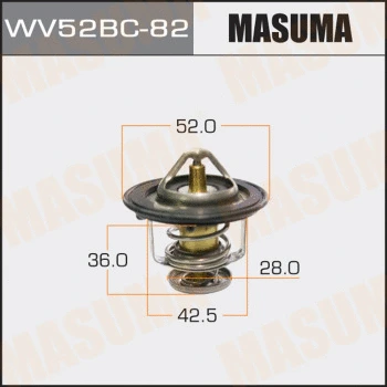 WV52BC-82 MASUMA Термостат, охлаждающая жидкость (фото 1)