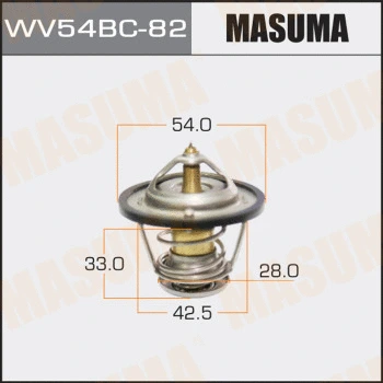 WV54BC-82 MASUMA Термостат, охлаждающая жидкость (фото 1)
