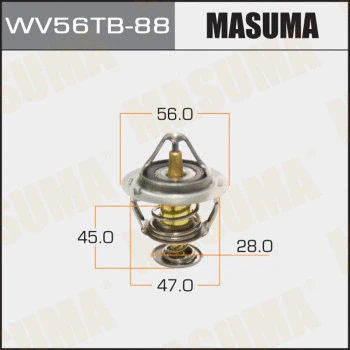 WV56TB-88 MASUMA Термостат, охлаждающая жидкость (фото 1)