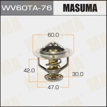 WV60TA-76 MASUMA Термостат, охлаждающая жидкость (фото 1)