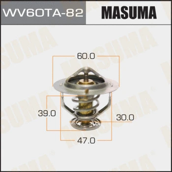 WV60TA-82 MASUMA Термостат, охлаждающая жидкость (фото 1)