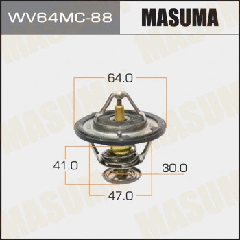 WV64MC-88 MASUMA Термостат, охлаждающая жидкость (фото 1)