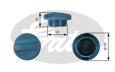 RC205 GATES Крышка, резервуар охлаждающей жидкости (фото 1)