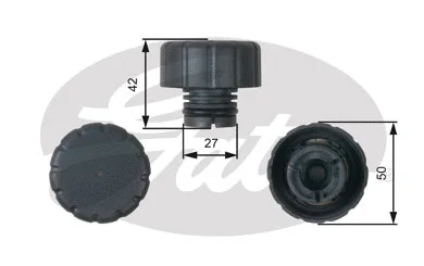 RC244 GATES Крышка, резервуар охлаждающей жидкости (фото 1)