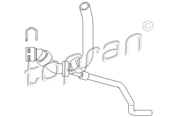 111 976 TOPRAN Шланг радиатора (фото 1)