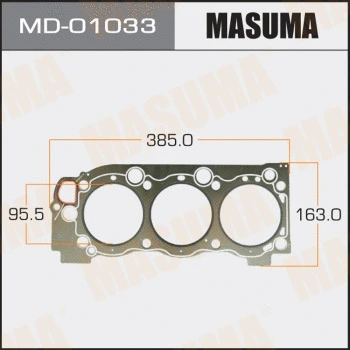 MD-01033 MASUMA Прокладка, головка цилиндра (фото 1)