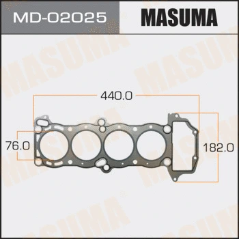 MD-02025 MASUMA Прокладка, головка цилиндра (фото 1)