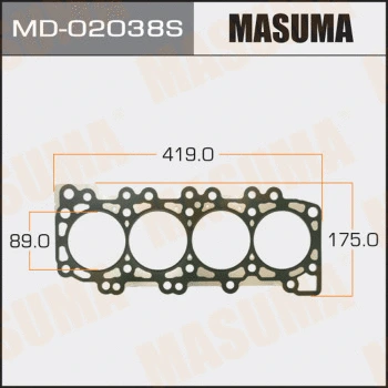 MD-02038S MASUMA Прокладка, головка цилиндра (фото 1)
