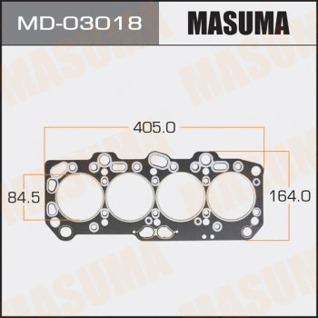 MD-03018 MASUMA Прокладка, головка цилиндра (фото 1)