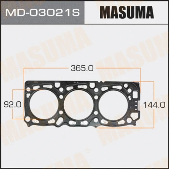 MD-03021S MASUMA Прокладка, головка цилиндра (фото 1)