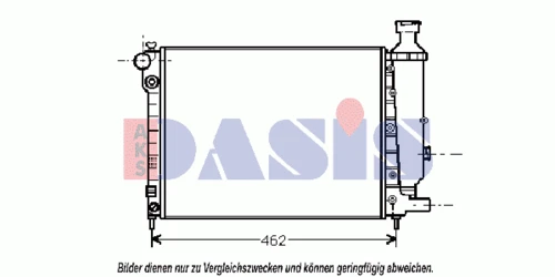 161190N AKS DASIS Радиатор, охлаждение двигател (фото 1)