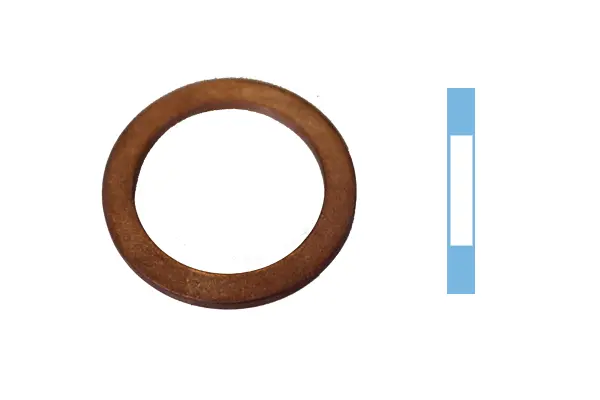 005666H CORTECO Уплотнительное кольцо, резьбовая пробка маслосливн. отверст. (фото 1)