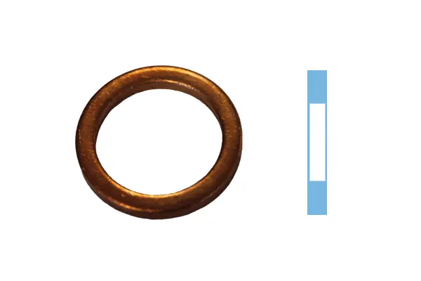 005783S CORTECO Уплотнительное кольцо, резьбовая пробка маслосливн. отверст. (фото 1)