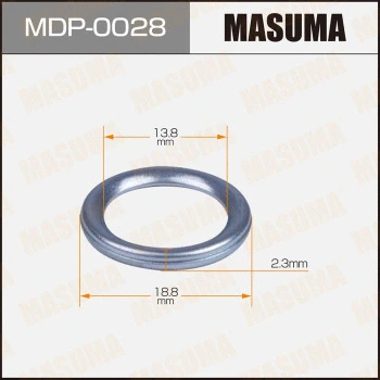 MDP-0028 MASUMA Уплотнительное кольцо, резьбовая пробка маслосливн. отверст. (фото 1)