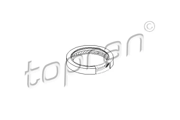 101 489 TOPRAN Уплотняющее кольцо, коленчатый вал (фото 1)