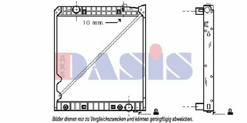 134300T AKS DASIS Радиатор, охлаждение двигател (фото 2)