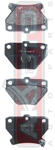 AKD-1134 AKYOTO Колодки тормозные дисковые задние (фото 1)