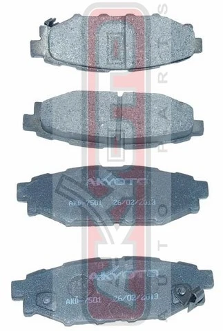 AKD-7501 AKYOTO Колодки тормозные дисковые задние (10130210/190417/0013144/5, китай) (фото 2)