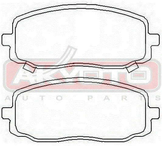 AKD-0438 AKYOTO Akd0438 колодки тормозные дисковые передние akyoto (фото 2)