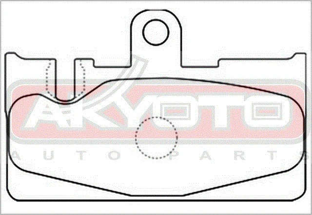 AKD1456 AKYOTO Колодки тормозные дисковые задние (фото 2)