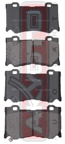 AKD02101 AKYOTO Колодки тормозные дисковые передние (фото 1)