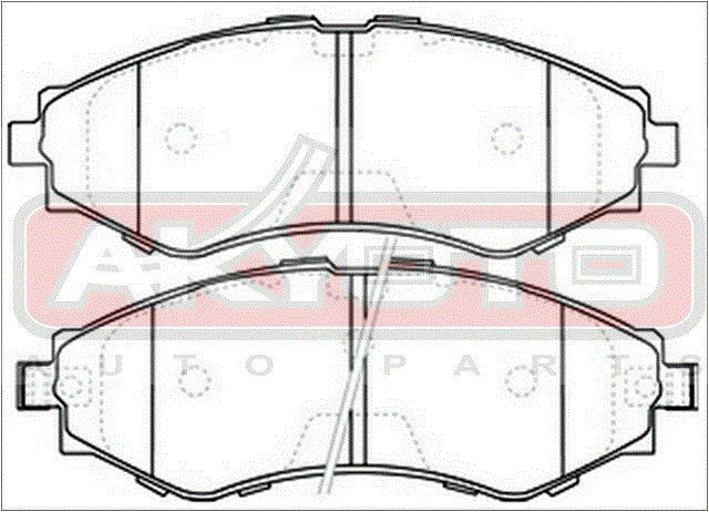 AKD-0374 AKYOTO Колодки тормозные дисковые передние (фото 2)