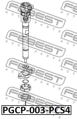 PGCP-003-PCS4 FEBEST Уплотнительное кольцо, клапанная форсунка (фото 2)