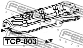 TCP-003 FEBEST Уплотнительное кольцо, шахта свечи (фото 2)